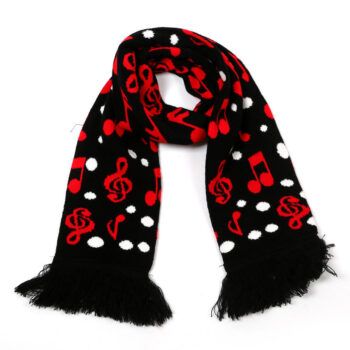 Manufacturer Direct Custom Slogan Logo Knitting Jacquard Fan Scarf Winter Thick Warm Scarf