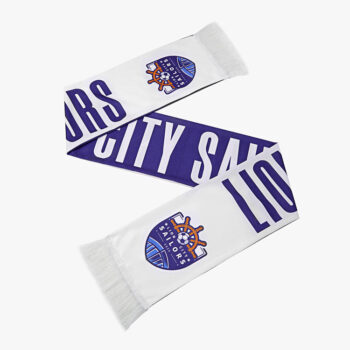 Free Sample 2026 New Top Quality Custom Printing or Jacquard Football Scarf With Tassels Soccer Ball Fan Scarf