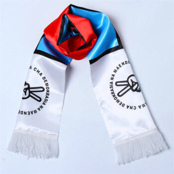 Free Sample Custom Logo Fans Scarf  Soccer Team Fans Scarf  Flag Banner Football Cheerleaders Scarves