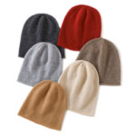 Wholesale Slouchy Knit Beanie Hat Winter Soft Warm Cashmere Wool Knitted Skull Beanies Cap for Women